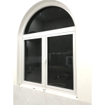 CỬA SỔ UỐN VÒM MỞ QUAY 2 CÁNH NHÔM MAXPRO
