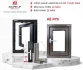 CỬA SỔ MỞ HẤT 1 CÁNH NHÔM MAXPRO JAPAN CAO CẤP
