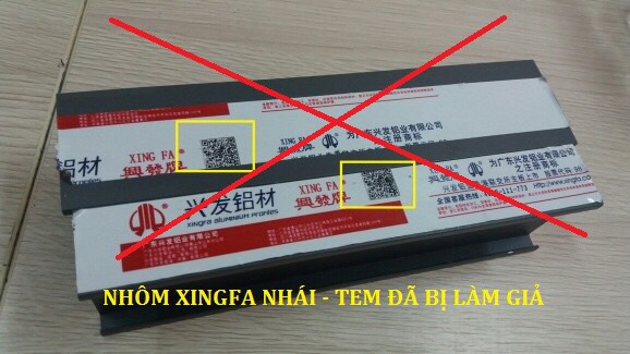 Nhôm Xingfa Tem Giả