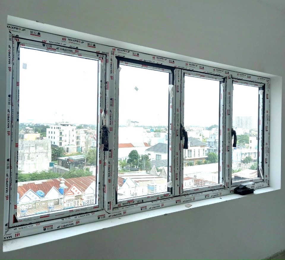 CỬA SỔ TRƯỢT 4 CÁNH NHÔM MAXPRO NHẬP KHẨU CHÍNH HÃNG